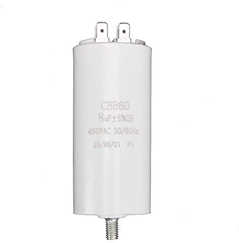 ICQUANZX 8UF CBB60 Condensateur moulé à double insertion (avec vis en bas) Moteur du condensateur Fonctionnement Démarrer condensateur Fréquence 50 / 60Hz 450VAC