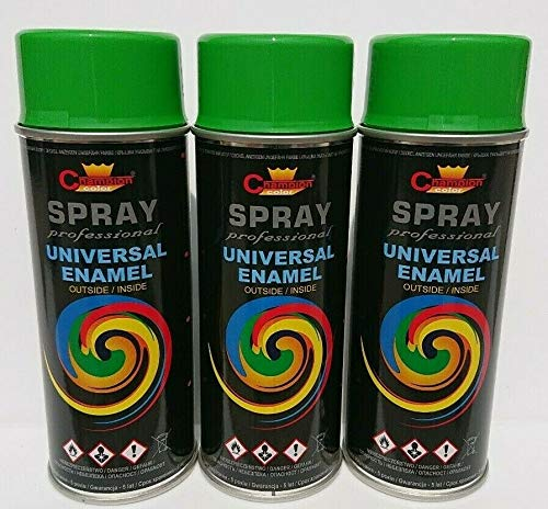 Sprühlack RAL Sprühfarbe Lackspray Spraydose 400ml - RAL 6018-3 Stück