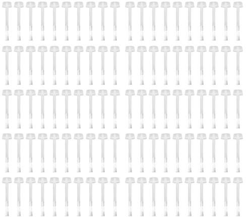 SOLUSTRE 100 Stücke Nagellack Pinsel Bürste Einweg Lippenpinsel Lippenbürsten Gel Ersatzbürste Lippenstift Lipgloss Stab für Damen Mädchen Nail Art Nagel Kunst Zubehör