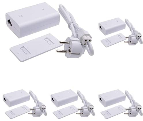 Ubiquiti Networks U-POE-AF PoE-Injektor, Packung mit 5, 2x RJ-45 Ethernet, Schwimmerventil