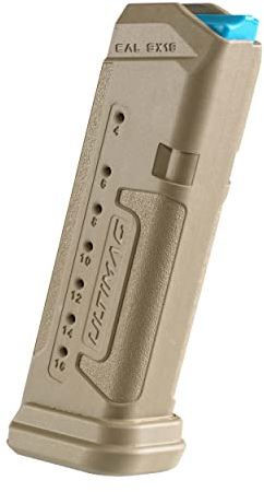 FAB Defense Ultimag - Glock 19 G26-9X19 Luger, Generationen 3 bis 5 (16 Schuss Kurzwaffen) TAN