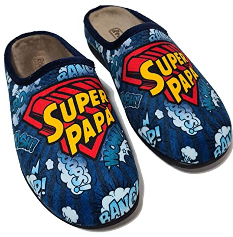 Rodevil Zapatillas casa para: hombre Super Papá - Hecho en España (numeric_42)