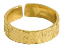 WLLDDDIU Silberringe Damen 925,Vintage Unregelmäßiger Ring 925 Sterling Silber Ringöffnung Verstellbare Ringe Antiker 14K Vergoldeter Ring Für Paare Männer Frauen Charm Schmuck Geschenke
