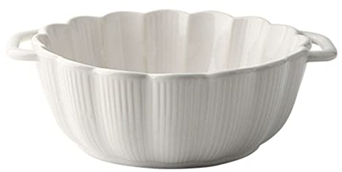 KOHARA Plato De Lasaña Grande Y Hondo. Tazón de Sopa de cerámica con Asas, 30 onzas, tazón de Sopa de Cebolla, tazón para Hornear. Apto para microondas y Horno. - 8,6 Pulgadas. Rosa (ta