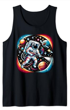 Cool Galaxy Astronaut Schädlingsbekämpfung Techniker Tank Top