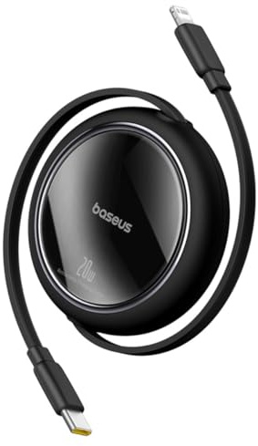 Baseus Free2Pull - Cable de carga retráctil USB C a Ip 20 W