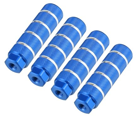 REPAIROCK 4 x BMX MTB Fahrrad Hinterfußrasten Fußrasten Blau Fit 3/8 Zoll Achsen Langlebiges Material Auto Ersatzteile