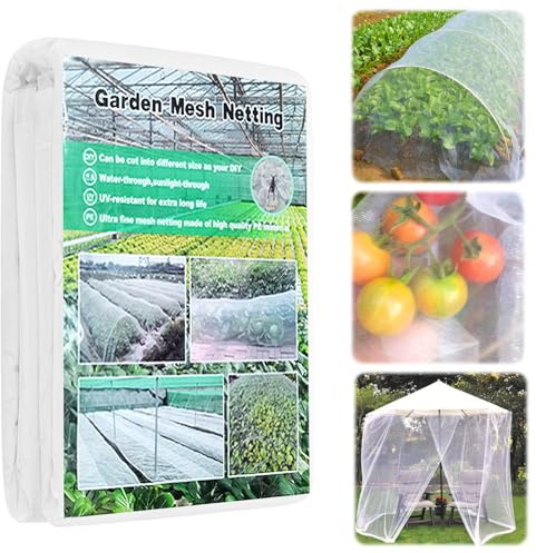 HYran Filet Anti Insecte Oiseaux, Filet de Protection Jardin Fraisier, pour Plantes Potagères Fruits (2.5 * 10M)
