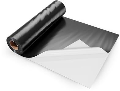 VEVOR Telo di Plastica 0,35 mm, 3,05 m x 30,48 m Barriera al Vapore per Intercapedine, Telo in Polietilene per Giardino ad Alta Resistenza, Telo per Fornitura di Plastica Agricola Nero e Bianco