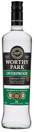 WORTHY PARK - White Overproof Rum Jamaïque 63 degré 70CL