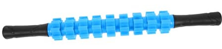 Beavorty Fascia Roller Massage Stick for Leg and Back Blue Manual Muscle Relaxer Roller Fitness Wheel for Lower Back