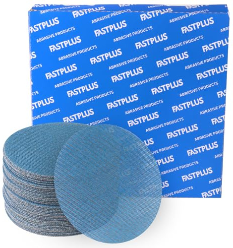 FASTPLUS Disques Abrasifs 125 mm Grain 800, Filet Céramique Autoagrippan | 40PCS Disque Poncage 125mm Maille Céramique Anti-encrassement, Aspiration Efficace de la Poussière pour Bois, Métal et Murs