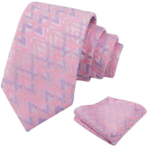 Alizeal Corbata colorida casual y cuadrada de bolsillo para hombre, elegante y único para fiesta de graduación