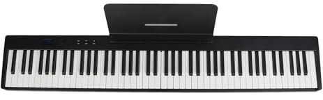 Piano Digitale Pieghevole, Piano Pieghevole 128 Ritmi 20 Demo Midi Interfaccia con Pedale per Principianti per la Scuola (#1)