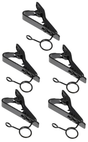 CVUTOVO 5pièces Pince Micro Pour Costume Clips De Fixation Pour Microphone Cravate Lot De Pinces Support Revers Col