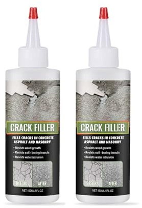 Crack Filler 2LB Asphalt Black, para rellenar grietas en caminos y carreteras, rápido y fácil de aplicar (2)