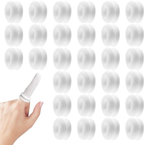 30PCS Finger Bandages Tubular,Finger Stall,Finger Dressing,Finger Cots,Tubular Bandage for Work Kitchen Gardening,Crafting