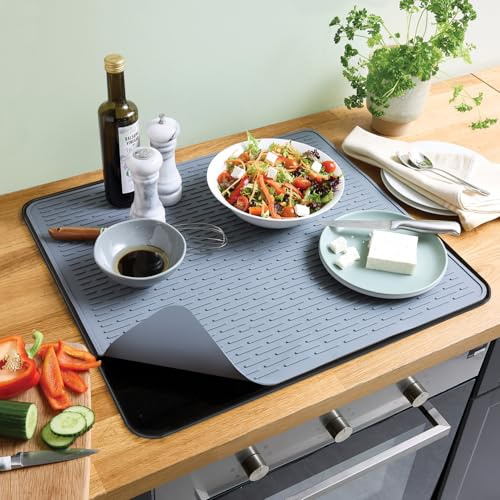 3 PAGEN® Silikon-Herdabdeckung, Silikon Herdabdeckplatte – Schutzmatte Kochfeldabdeckung 70 x 50 cm – Induktionskochfeld Schutz – rutschfest, abwischbar und hitzebeständig – Mehrzweck-Silikonmatte