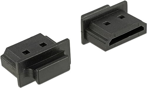 DELOCK Staubschutz für HDMI-A Buchse mit Griff 10 Stück schwarz
