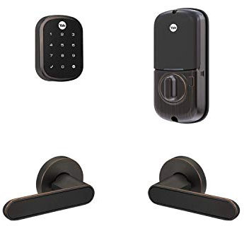 Yale Security B-YRD256-NR-KCB-0BP Yale Assure Lock SL with Kincaid BK Lever Touchscreen Deadbolt with Matching, Oil-Rubbed Bronze