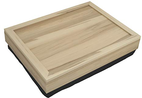 PrimoLiving Knietablett mit Stauraumfach - 42 x 32,5 x 10 cm – Tablett als Laptopunterlage – Sofa oder Bett-Tablett – P-154