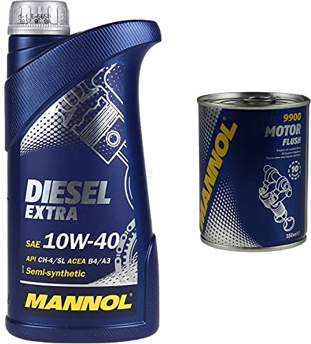 QR-Parts Set 85447680 9900 MN7504-1 1L MANNOL Motoröl SAE 10W-40 DIESEL EXTRA Motorspülung Motor Flush