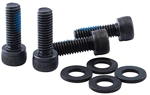 Hydraulic Disc Brake & Mechanic Caliper Bolts M6x18mm Black (4 Pcs)