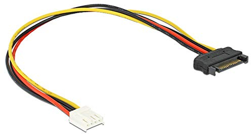 Bolwins Q39S Adaptateur de câble d'alimentation SATA – Fiche mâle 15 broches vers prise d'alimentation Floppy 4 broches vers câble d'alimentation SATA mâle 15 broches