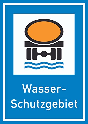HB-Druck Wasserschutzgebiet Schild A4 (210x297mm)