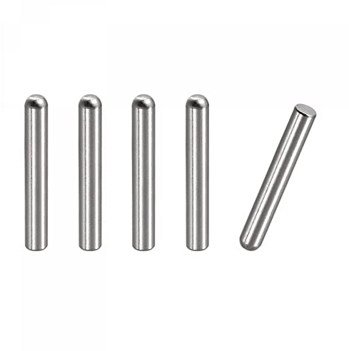 sourcing map 5 Stück Zylinderstifte 6x35mm Dübelstift 304 Edelstahl Rundkopf Holz Etagenbett Regalstifte Stützregale Befestigung Elemente
