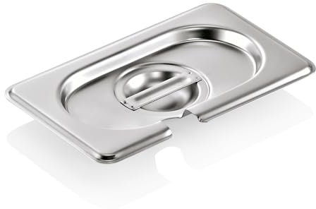 Couvercle cranté GN 90 en Acier Chrome gastronorme 1/9 2 Was Germany