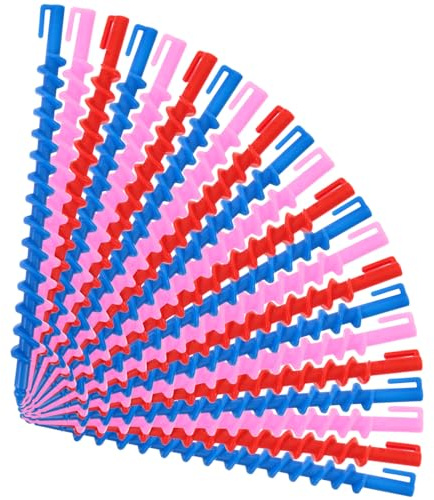 FRCOLOR 20 Stück Haarwickler Kleine Spiral Lockenstäbe Kunststoff Dauerwellenwickler Für Frauen Reisefreundlich Und Flexibel