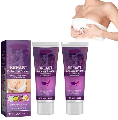 Tkekruh 2PC Crema Seno Rassodante e Modellante 40g, per la Pelle Elastica e Cadente, Enhance Cream