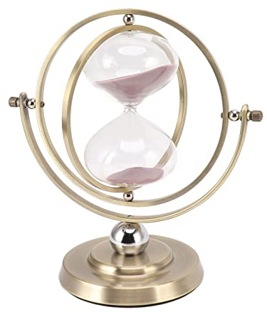 Sanduhr, Sanduhr mit Sand, Antike Sanduhr, Globus, Sanduhr, Timer, Ornament, Statue, Skulptur, Sanduhr, Metall, Einzigartige Sanduhr für Geschenke, Schreibtisch, Bücherregal,