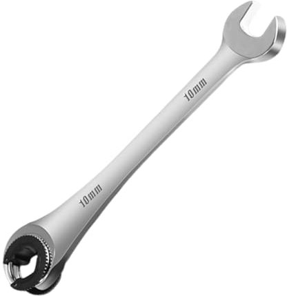 ycezw Llave de trinquete | Llave de trinquete de extremo abierto para tuercas, llave de ciruela, bayoneta, trinquete rápido, llaves combinadas de doble apertura para tubo de manguera de aceite