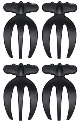 antianzhizhuang Pinces À Mélanger Portables pour Salade 4 Pièces Fourchettes À Salade en Plastique Cuillère À Mélanger pour Légumes Fruits Outil Cuisine Facile À Utiliser