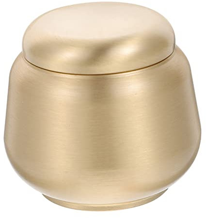 PHENOFICE Brass Tea Can Tragbarer Teedose Mit Hochwertiger Versiegelung Für Optimale Frische Für Lose Teeblätter Und Kräuter Behälter Für Unterwegs