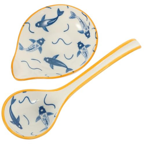 Cabilock Portacucharas Cuchara Sopera Decorativa Kit De Soporte Para Cucharón y Cuchara Soporte Delicado Plato De Cocina Utensilios De Hogar