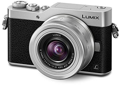 Panasonic Lumix DC-GX800 - Fotocamera digitale da 16 megapixel, con obiettivo Lumix G-Vario 12-32 mm f/3.5-5.6, schermo 4K video e foto Ultra HD, colore: Argento (rinnovato)