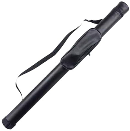 Harilla Étui de Transport pour queues de Billard, boîte de Rangement pour queues de Billard, Protection de Queue de Billard Portable en Cuir PU, Accessoires