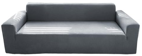 Housse De Canapé 3 Places en Velours Extensible, Résistante à l'usure, avec Attache Inférieure Et Bandes DeMousse Antidérapantes, PourCanapé De 190 à 230 Cm pour La Maison Le Dortoir LaTerrasse