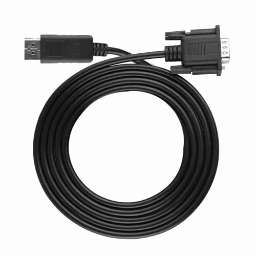 ZDETGU Adaptateur Convertisseur de Câble Mini DisplayPort vers VGA, 1,8 M HD 1080P, Transmission Audio Vidéo pour PC Portable vers HDTV, Moniteur EDID, Connecteurs Plaqués Or, Noir