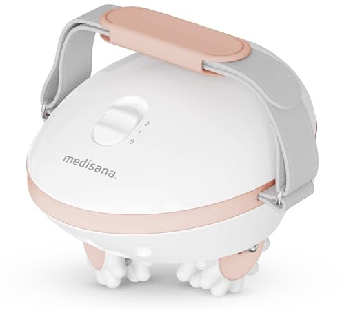 medisana AC 860 Cellulite Massagegerät für straffere Haut. Selbstmassage mit 6 rotierenden Massagerollen und 2 Intensitäten. Massageroller für Bauch. Beine und Po. Lymphdrainage