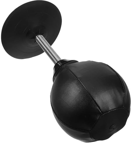 MERRYHAPY da Boxe Stili multipli da Tavolo con Ventosa Grande, Sfera per Fitness e Rilascio Stress in Pvc con Molla e Pompa D'aria, per Allenamento e Ufficio Stili multipli