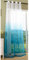 Gardinenbox Cortina Transparente Degradado con Ojales, Cortina de Voile, Certificado ÖKÖTEX Standard 100, 100% poliéster, Turquesa, 1 Pieza 245 x 140