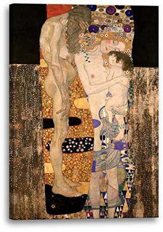 Leinwand (80x120cm): Gustav Klimt Die drei Lebensalter einer Frau