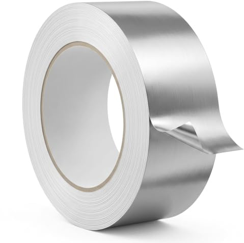 varivendo Aluminium Klebeband 75 mm selbstklebend stark haftend Reparatur | Reines Aluminium, wasserdicht, dampfdicht, gasbeständig, zum Abdichten, Reparieren, Isolieren