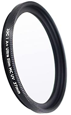 JJC Filtre UV 37 mm ultra fin multi-couches pour lentille de protection UV (noir)