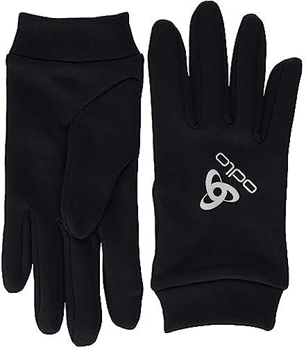 Odlo Sporthandschuhe Herren Damen Stretchfleece Liner | Dark Sapphire | Größe L | Unterziehhandschuhe | Ski Handschuhe
