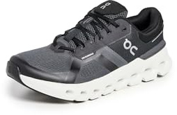 On Men's Cloudrunner 2 Sneakers, Eclipse | Black, 8.5 Medium US